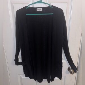Women's Black Cardigan w/ Pockets